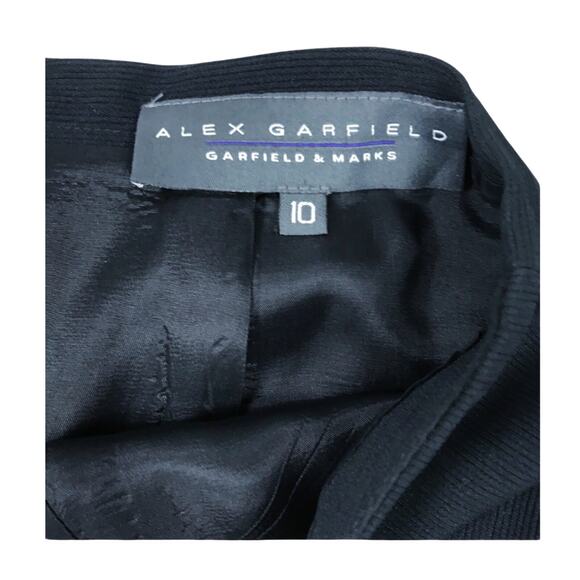 VINTAGE ALEX GARFIELD A-Line Skirt Ribbed Zipper USA office business 10 EUC - Picture 5 of 8